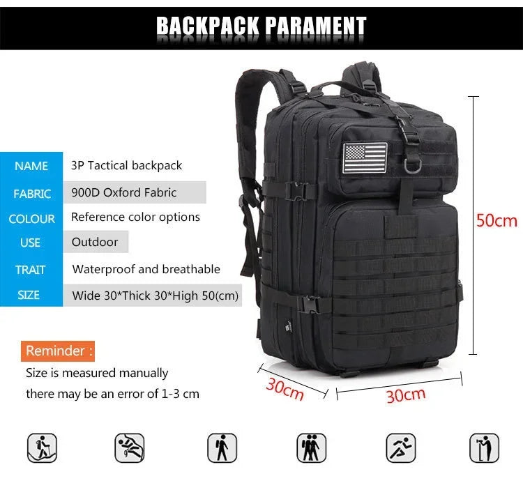 QT&QY 45L Taktischer Rucksack