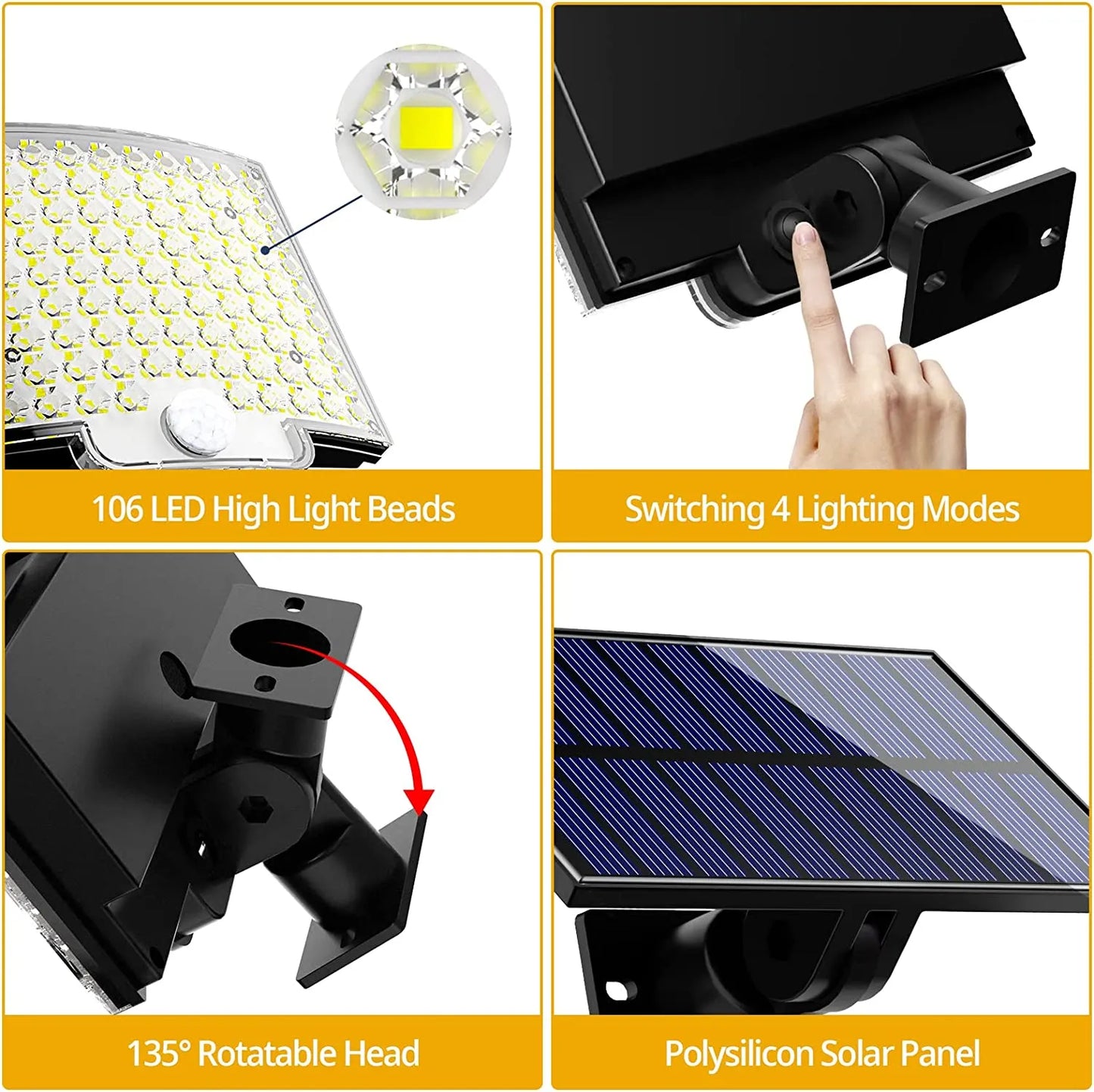 LED Solarleuchte mit Bewegungsmelder