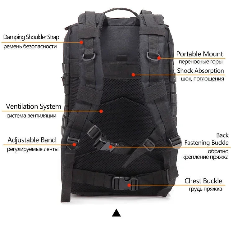 QT&QY 45L Taktischer Rucksack