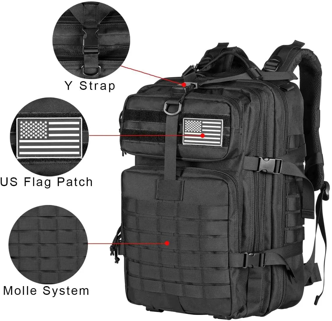 QT&QY 45L Taktischer Rucksack