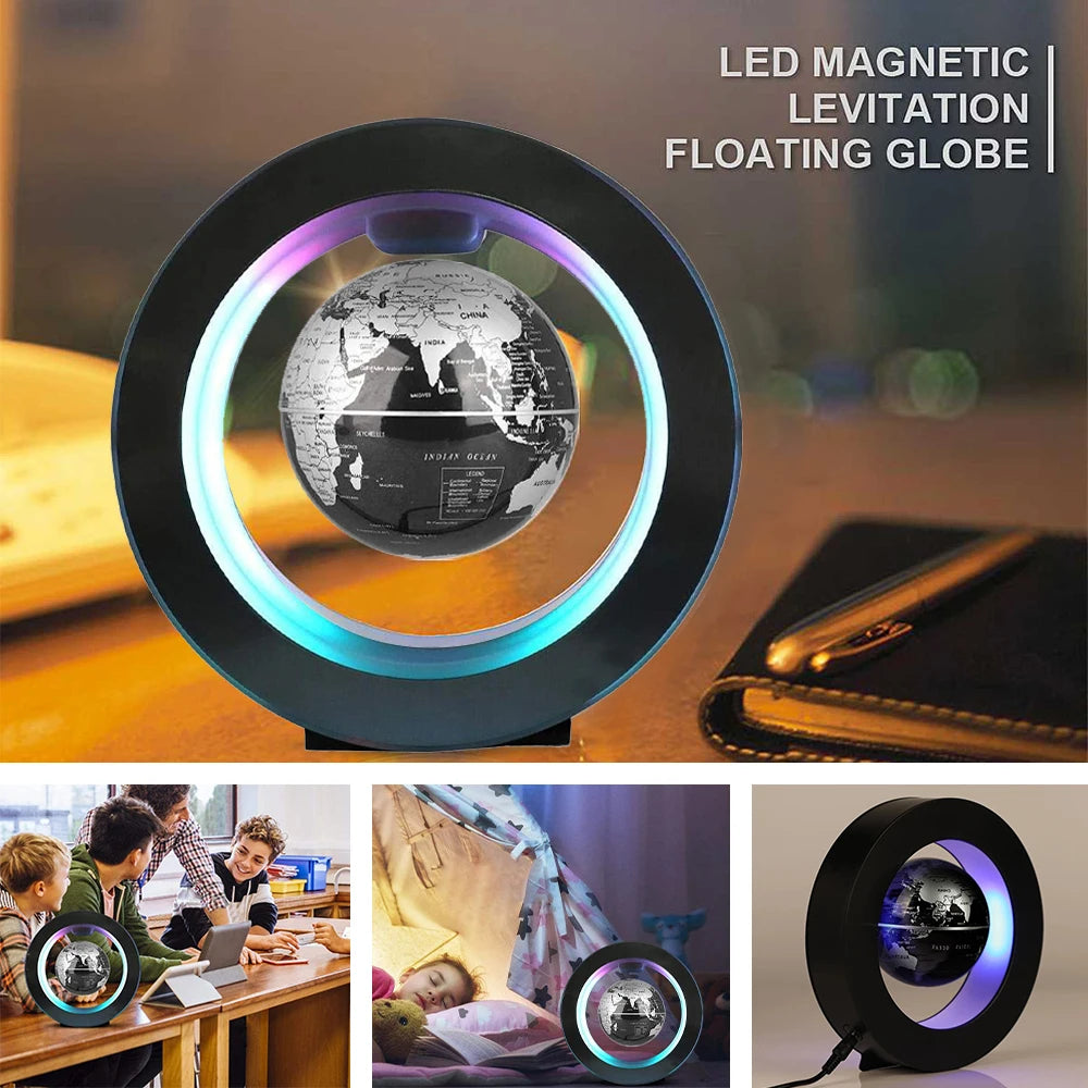 Schwebende LED Erdenlampe – Rotierend