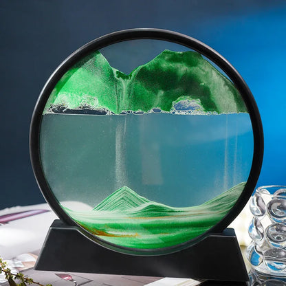 Luxuriöses 3D Sandkunstbild mit Bewegung