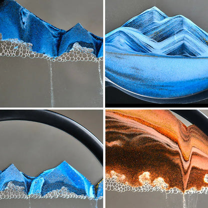 Luxuriöses 3D Sandkunstbild mit Bewegung