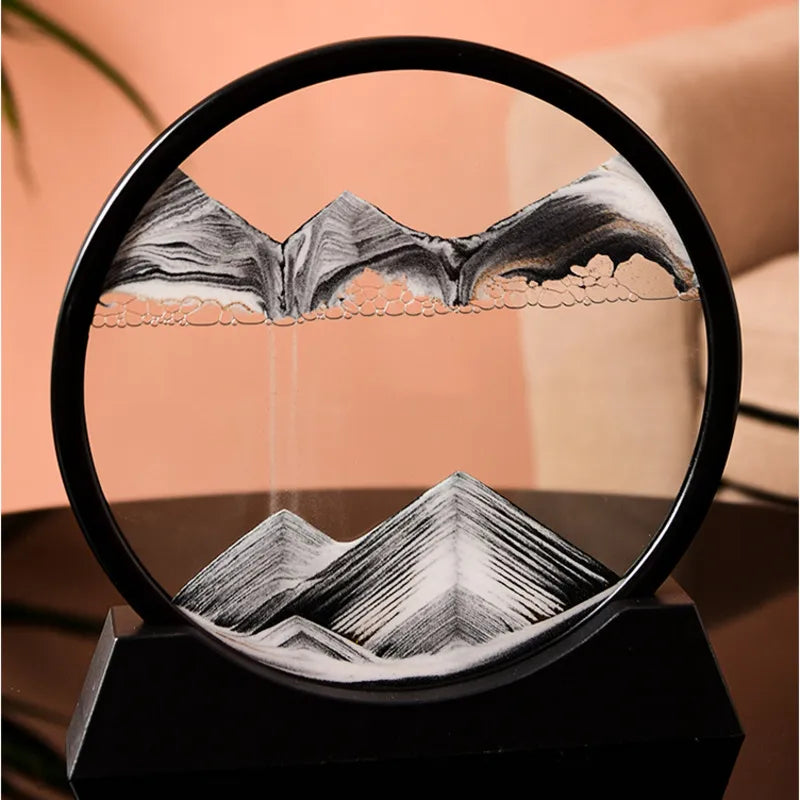 Luxuriöses 3D Sandkunstbild mit Bewegung